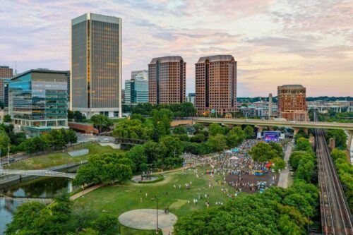 Friday Cheers concert series on Brown's Island